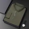 Camisa Polo de Manga Larga para Hombre 2023 Otoño Nuevo Camiseta Moda Estilo Coreano Juventud Manga Larga Hombre Top Lel