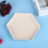 Prato de Ossos Hexagonal de Palha de Trigo Prato de Lanche Frutas Doméstico Prato de Mesa de Jantar Prato de Lanche Frutas Secas Prato de Presente Logo Impresso