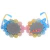 Gafas de sol de fiesta con montura redonda, estilo margaritas, lindas gafas de flores para niños, gafas de playa estilo niña