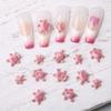 Unhas joias diamante resina bonito cartoon porco creme rosa Dudu porco amor tridimensional unha decoração acessórios