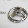 Válvula com Volante, Volante Corrugado em Ferro Fundido, Roda Metálica Cromada, Placa Rotativa Operada por Parafuso Circular para Máquinas-Ferramenta, Manípulo Rotativo