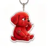 Oferta Especial Creativa y Divertida Perro Rojo Soporte Acrílico Adorno de Dibujos Animados Personalizado Decoración de Escritorio Regalo Periférico Venta al por Mayor