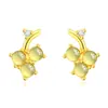 Aretes de Uva de Jade Azul Natural Aier Yuan para Mujer, Aretes Dulces Estilo Coreano para Chicas, Accesorios de Oreja de Fruta Modernos y Compactos