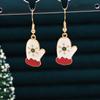 Brincos de Natal Conjunto de Brincos de Natal Floco de Neve Sino Brincos de Natal Árvore de Natal Brincos de Natal Transfronteiriços
