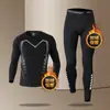 Mallas de Invierno para Hombre, Alta Elasticidad, Entrenamiento, Forradas de Polar, Cálidas, Ajustadas, Pantalones de Yoga Tiburón, de Secado Rápido, Deportivas, Elásticas, Adecuadas para Uso al Aire Libre