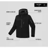 Carcasa Dura Totalmente Pegada Cortavientos e Impermeable Chaqueta Ligera para Senderismo al Aire Libre y Montañismo Chaqueta de Trabajo Logo Personalizado