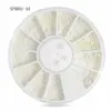 Decoración de Uñas Transfronteriza Plato Giratorio Borde Envolvente Perla Color AB Plato Giratorio para Uñas Colección de Discos Redondos de Perlas Tamaño de Simulación Mezcla