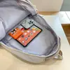 Nuevo Estilo Coreano Simple Estudiante de Secundaria de Primer Año Mochila Escolar para Estudiantes Nuevos Estilo Campus Americano Mochila de Gran Capacidad Reductora de Carga