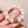 Accesorios para el Cabello de Felpa para Otoño e Invierno, Gomas para el Cabello de Strass de Alta Elasticidad, Cuerdas para Moños de Gama Alta, Gomas Elásticas para Mujer