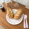 Bolsa de Compras Plegable para Pan Baguette Bolsa de Cosméticos Estilo Ins Dibujos Animados Portátil Gran Capacidad Bolso Bandolera Bolsa de Protección Ambiental