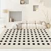 Alfombra estilo francés para sala de estar, sofá, mesa de centro, dormitorio, estudio, gruesa, absorbente de agua