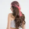 Sombrero de Red con Pedrería Estilo Europeo y Americano de Amazon, Sombrero Largo Hecho a Mano con Calados, Accesorio para la Cabeza Personalizado para Fiesta