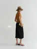 Suéter de punto Biebe estilo retro con cuello polo artístico para mujer, estilo fino de verano, elegante y adelgazante, hombro normal, top de manga corta