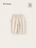Roupa Infantil Bangxuan Primavera Nova Calça Reta para Meninos, Calça Casual para Meninos, Calça Longa com Bordado de Letras para Crianças