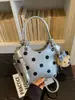 Bolso de Lunares para Mujer 2026 Nuevo Verano Moda Trendy Versátil Bolso de Hombro para Viajes Cotidianos Cruzado Bolso Cubo