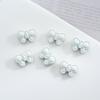 9X12Mm Moños de Aleación Pintada Perforados Puntos de Polca Moño Accesorios para Joyería DIY de Collar Pulsera para Teléfono Móvil