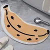 Ins New Leaf tapete de chão em forma de banana tipo caxemira tapete de chão antiderrapante para banheiro tapete absorvente para porta de entrada