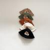 Gorro de pescador con visera de borde suave, letra de oso lindo, para niños, primavera y otoño, para viajes de bebés, con ala grande, protección solar