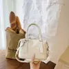 Bolso de mano casual minimalista de nicho estilo coreano para mujer, nuevo diseño de moda 2026, para ir al trabajo, color liso, tipo almohada, de hombro, cruzado