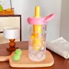 Novo Copo de Água Dopamina para Meninas, Aparência Sofisticada, Copo de Vidro Resistente a Altas Temperaturas, Recipiente Portátil para Chá, Presente de Copo de Vidro para Estudantes