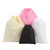 Bolsa con cordón no tejida, portátil, para el hogar, para zapatos, ropa, a prueba de polvo, bolsa de almacenamiento con cordón, prensada en caliente, no tejida.