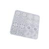 Yu Meiren - Molde de silicona para pendientes y pulseras con colgante de flor hueca de epoxi de cristal para hacer tú mismo