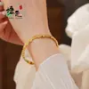 Joia de Mão Dourada Vietnamita Esmalte Flor Pulseira Aberta Feminina Novo Estilo Chinês Pulseira de Alta Qualidade Pulseira