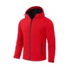 2026 Nueva Chaqueta con Capucha Sólida Simple para Hombre Cortavientos Ligera Transpirable Chaqueta de Montañismo y Esquí Top Versátil