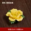 Adornos Creativos de Cerámica para Porta Incienso de Flores, Peonía, Rosa, Flor de Magnolia Porta Incienso, Decoración de Escritorio para Sala de Estar, Sala de Té