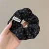 2026 Novo Estilo Estilo Floresta Elástico Alto Prendedor de Cabelo com Laço Preguiçoso, Corda de Cabelo para Rabo de Cavalo em Tecido de Renda para Mulheres
