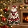 Novo Enfeite de Natal com Borda Acrílica Homem de Gengibre Decoração de Árvore de Natal Enfeite Pendurado Artesanato de Natal