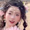 Acessórios para Fotos de Viagem no Deserto de Dunhuang Egípcio, Adereços de Cabeça Exóticos, Acessórios de Cabelo de Trigo, Ornamentos de Testa de Traje Antigo, Pingentes de Sobrancelha