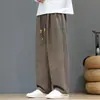 26 Outono Inverno Novos Calças Casuais Masculinas Estilo Chinês Roupa Masculina Calças Harem Jacquard Calças de Perna Reta Acolchoadas Retro Verificado Ninho de Pássaro