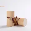 Cilindro de Té Caja de Regalo de Madera Maciza Lata de Té Engrosada Bolsa para Pastel con Logo Personalizado Caja de Embalaje China para Donas