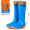 Botas de lluvia para mujer, resistentes a ácidos, impermeables, de caña media y cortas para verano, antideslizantes, resistentes al desgaste, zapatos de goma para todo tipo de clima para mujer