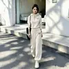 Conjunto Deportivo de Alta Gama Estilo Coreano para Mujer 2024 Nuevo Moda Otoño/Invierno Sudadera Reductora de Edad Conjunto Casual Elegante de Dos Piezas
