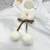 Diadema Coreana Nuevo Estilo con Bola de Pelo y Lazo, Cuerda para Cola de Caballo Linda, Anillo para el Pelo de Bola a la Moda, Tocado Dulce para Niña