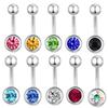 DIY Haste Grossa 1,6mm Diamante Diamante Tcheco Anel de Unha Aço Titânio Unha Unha Saída de Fábrica