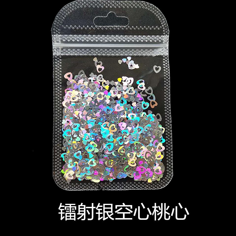镭射银空心桃心_副本