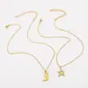 N12645Ins Collar de Moda Versátil Diseño de Nicho Diamante de Gama Alta Estrella de Mar Estilo Vaquero Occidental Collar