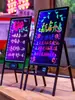 Quadro Eletrônico LED Quadro Fluorescente Barraca de Feira da Noite Placa de Publicidade Piscante Escrita à Mão Outdoor Recarregável Placa Luminosa de Caracteres