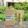 Conjunto de Caixa de Presente com Batedor de Chá para Fazer Matcha, Ferramenta de Fazer Chá da Dinastia Song, Pincel para Matcha, Mexedor, Batedor de Chá de Bambu Estilo Japonês, Logo Personalizável