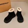 Botines cortos de peluche Birkenstock para mujeres menudas, talla grande nueva, invierno 2026, cómodas botas de nieve con suela gruesa que aumentan la altura para mujeres
