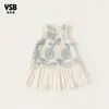 Ropa para Niños Yingsibo para Niños Mayores, Vestido de Verano para Vacaciones en la Playa para Niñas, Falda de Playa para Niñas