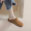 Nuevas Zapatillas de Media Caña Suave de Suela Blanda Estilo Otoño 2023 para Usar Afuera Zapatos Slip-on Birkenstock Zapatos Mula para Mujer