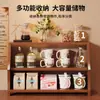 Suporte organizador de porta-copos para mesa, armazenamento multicamadas na mesa, prateleira de bancada para casa para copos, canecas de café, cosméticos e perfume