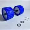 Conjunto de Rolos para Reboque de Lancha Barco a Motor Bote Rolo Azul Acessórios para Reboque de Iate Rolos Plásticos para Reboque