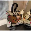 2024 Tailândia Nova Bolsa de Ombro de Lona Versátil para o Dia a Dia Bolsa Tote Fofa de Grande Capacidade Mochila Escolar para Estudantes Bolsa Tote