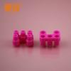 Ux5Z302015 Rojo Rosa Suave Forma de U 5 Columnas Bloques de Construcción de Goma Blanda Accesorios para Bloques de Construcción Bloques de Construcción Octagonales Bloques de Construcción Universales