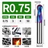 Fresa de Bola de Acero de Tungsteno de 65 Grados, Fresa de Ranurar de Bola de Aleación Dura, Herramienta CNC de Dos Filos Tipo R, Fresa Especial para Acero Inoxidable